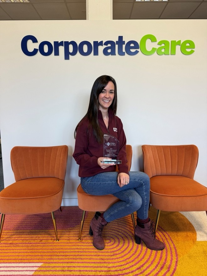 Niamh Bablena Corporate Care Living OWL Best-In-Class Award 2025 relocation partner