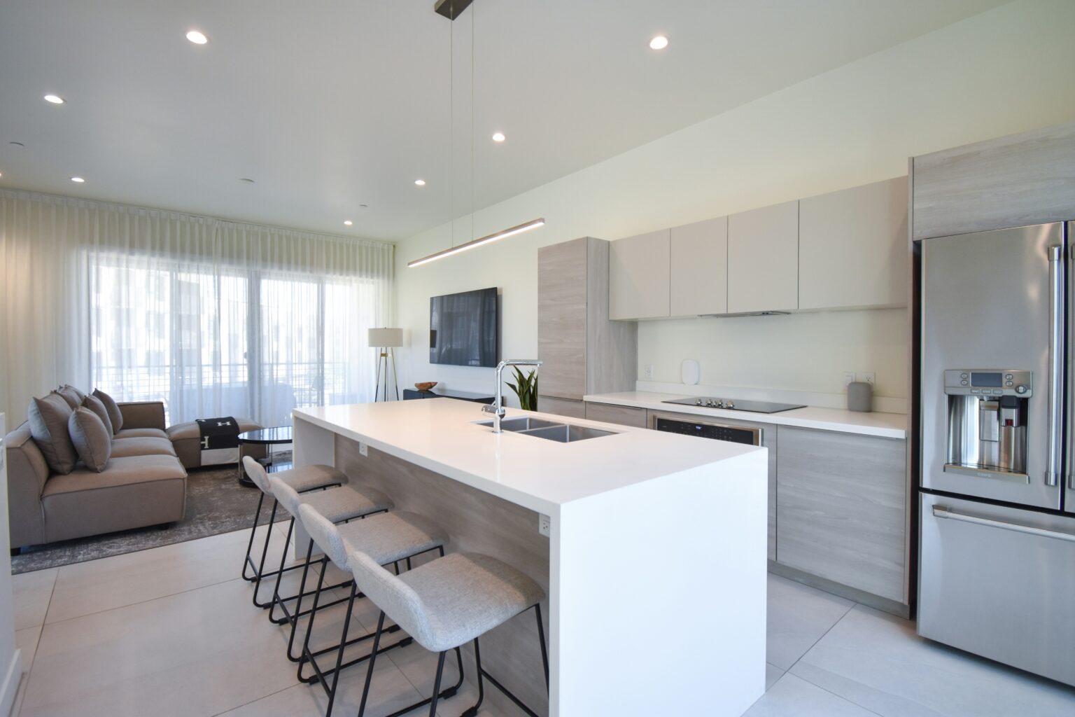 Furnished corporate apartment interior
