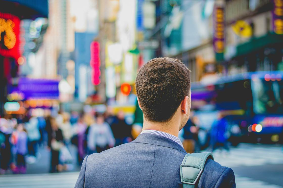 A relocating professional arriving in a new city